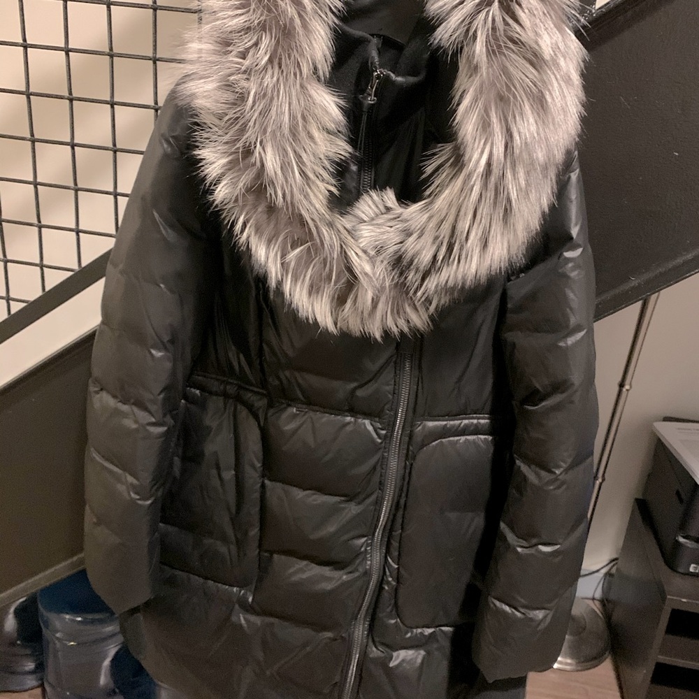 Mackage Lizzete Fox Fur Trim Down Coat